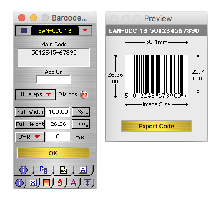 easy barcode creator mac